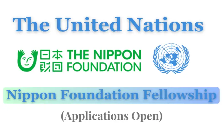 Fully Funded United Nations Nippon Foundation Fellowship 2024-2024 New York, USA & Host Institutes