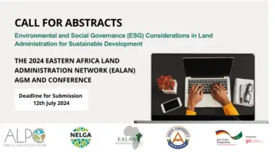 Call for Abstracts: 2024 EALAN AGM & Conference 2024 on Dispute Resolution in Land Administration, Promoting Gender Equality and Women Land Rights and Write-shop
