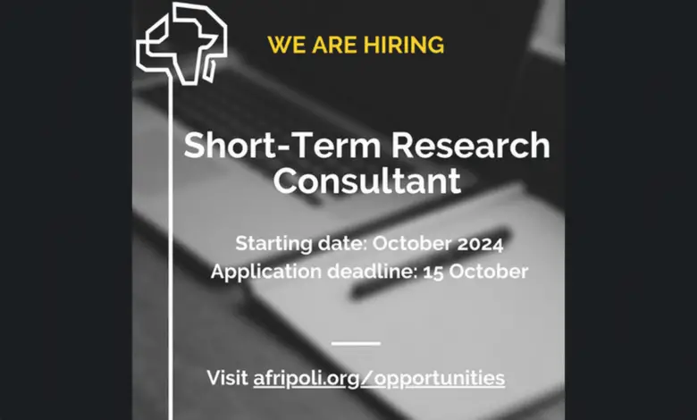 Africa Policy Research Institute is hiring for a Remote Short-Term Research Consultancy