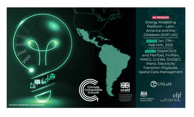 Call for Applications: Energy Modelling Platform Training for Latin America and the Carribean 2025 (funding available for in-personparticipants)