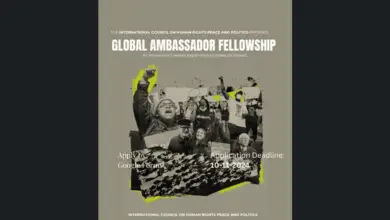 Call for Applications: Join the International Council on Human Rights, Peace and Politics' Global Ambassador Fellowship open to everyone