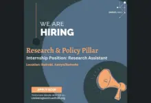 Samuel Hall is recruiting for a Research Assistant Intern to join its Research & Policy pillar in Nairobi or remotely