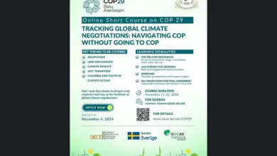 Apply for the Online Short Course on COP 29: Tracking Global Climate Change Negotiations: Navigating COP without going to COP