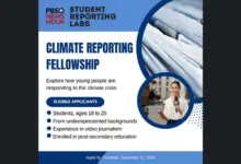 Call for Applications: Climate Reporting Fellowships for students ($500 stipend+Travel expenses covered if required)