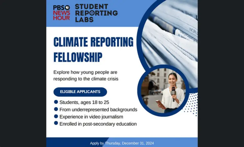 Call for Applications: Climate Reporting Fellowships for students ($500 stipend+Travel expenses covered if required)