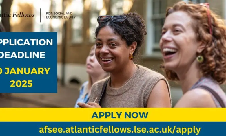 Applications are now open for the 2025/26 Atlantic Fellows for Social and Economic Equity (AFSEE) Fellowship for social-change leaders!