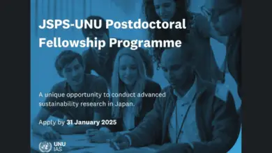 Applications for the 2025 Fully Funded JSPS-UNU Postdoctoral Fellowship Programme are open.