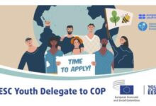 Call for Applications: Become an EESC Youth Delegate to COP (daily allowance + reimbursement of travel expenses provided)