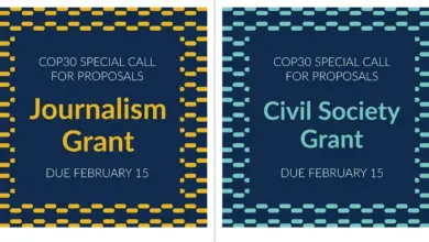 COP30 Special Call for Proposals: Journalism and Civil Society Grants (up to $15,000)