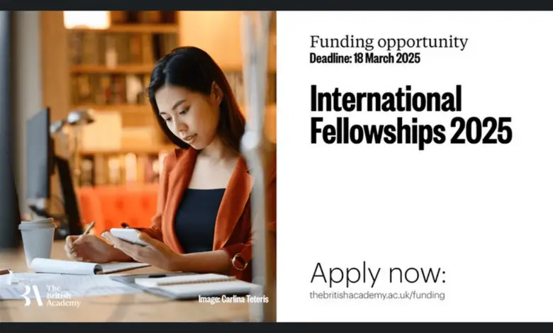 Applications are now open for the British Academy International Fellowships 2025!