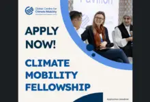 Call for Applications for the fully funded 2025/26 Climate Mobility Fellowship ($800 per month stipend)