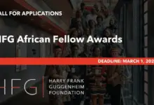 Call for Applications: the Harry Frank Guggenheim African Fellow Awards for African Scholars (research grants of $10,000 each)