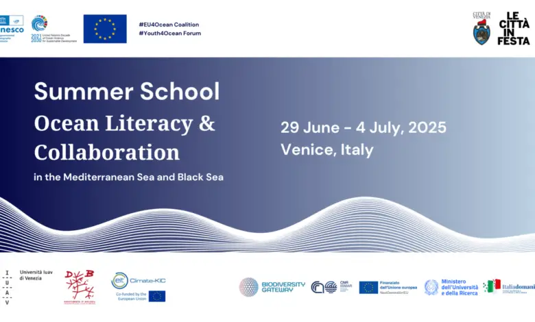 Call for Applications: UNESCO EU4Ocean Summer School on Ocean Literacy & Collaboration in Venice, Italy (5 travel grants available)