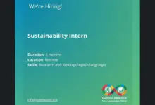 Global Alliance for a Sustainable Planet is recruiting for a Remote Sustainability Intern