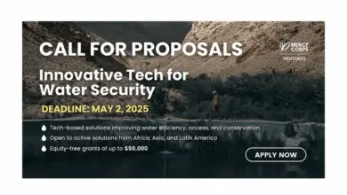 Call for Proposals: Apply for the Mercy Corps Ventures Innovative Tech for Water Security (equity-free funding up to $50,000)