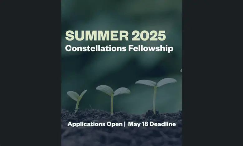 Exciting virtual program opportunity: Apply for the Summer 2025 Constellation Fellowship ($1,000 stipend)