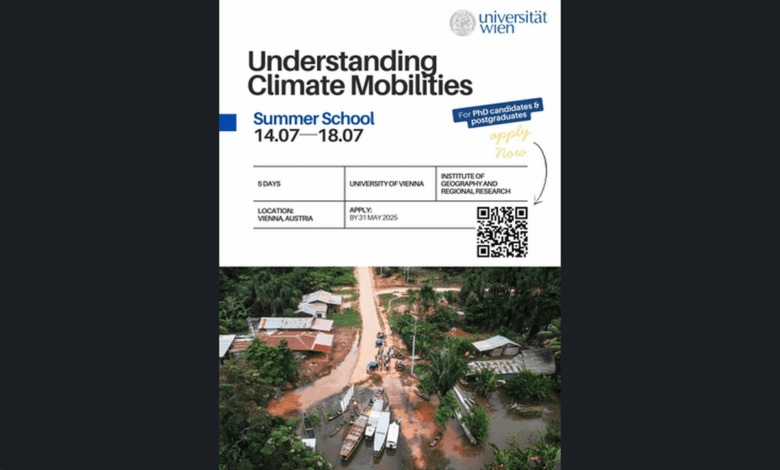 Call for Applications: Summer School on Understanding Climate Mobilities