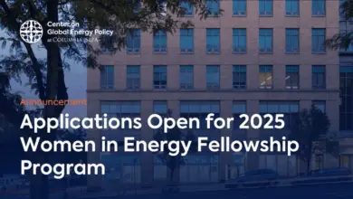 Applications are now open for the 2025 Women In Energy Fellowship at the Center on Global Energy Policy.