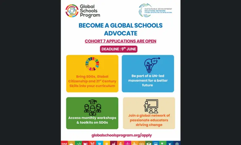 Call for Applications: Exciting Global Schools Advocates Program for educators and school leaders globally