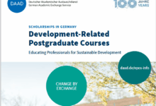 Applications are now for the 2026/27 fully funded DAAD Scholarship for Development-Related Postgraduate Courses in Germany