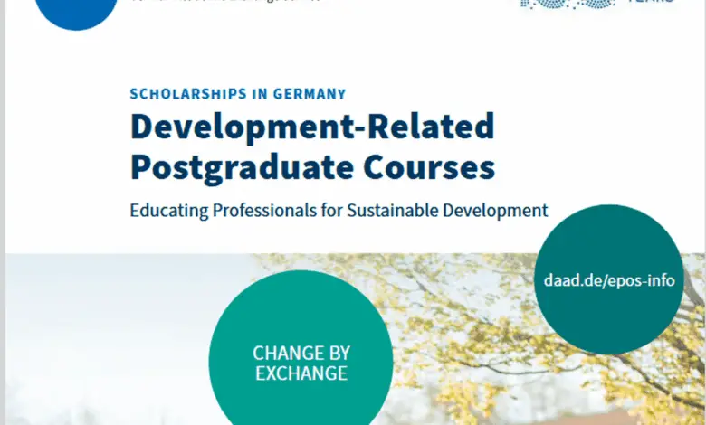 Applications are now for the 2026/27 fully funded DAAD Scholarship for Development-Related Postgraduate Courses in Germany