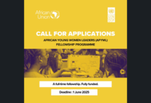 Applications are now open for the fully funded AUC-UNDP African Young Women Leaders (AfYWL) Fellowship Programme 2025