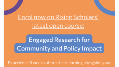 Free Online Course: Enrol for the Engaged Research for Community and Policy Impact Course 2025 offered by Rising Scholars
