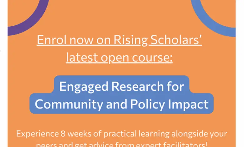Free Online Course: Enrol for the Engaged Research for Community and Policy Impact Course 2025 offered by Rising Scholars