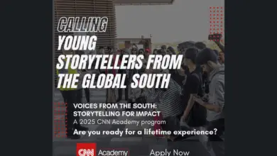 Applications are now open for the 2025 Fully-funded CNN Academy training program for Young Storytellers From The Global South