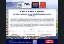 Call for Applications: Just Urban Transition in African Cities BA Funded International Workshop 2025–2026