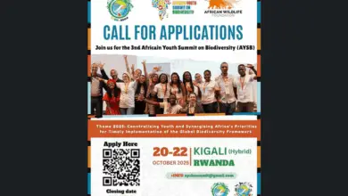 Call for Applications: The African Youth Summit on Biodiversity 2025 to be held in Rwanda