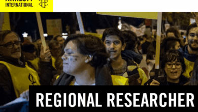 Amnesty International is hiring for Regional Researcher – Europe Position: Apply Now