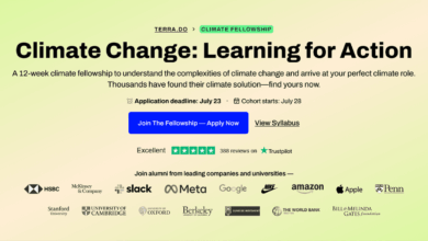Apply for the fully remote Climate Change: Learning for Action Fellowship (2 full scholarships available)