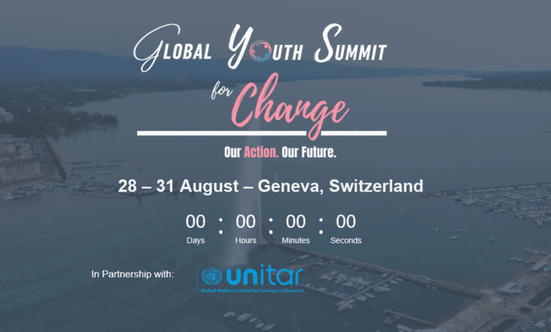 Apply for the Grounbreaking UNITAR Global Youth Summit for Change