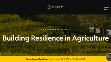 Open Call for Proposals: Building Resilience in Agriculture Grants (up to $150,000 awarded)