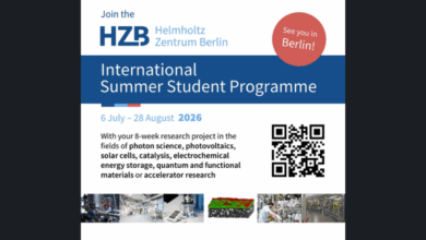 Apply Now for the Exciting fully funded HZB International Summer Student Programme 2026 for International students in Berlin
