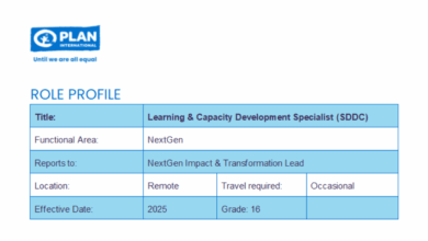 Plan International is recruiting for a Learning & Capacity Development Specialist (Globally Flexible): Apply Now