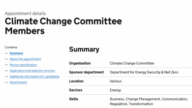 Call for Committee Members: Join the Climate Change Committee as a Member and Drive UK Net Zero Strategy