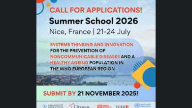 Call for applications now open for the Free 2026 summer school: Systems thinking and innovation for the prevention of noncommunicable diseases and a healthy ageing population in the WHO European Region