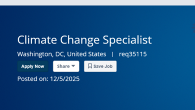 International Recruitment Opportunity at WBG: Join Global Environment Facility (GEF) as a Climate Change Specialist