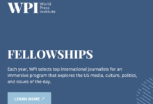 Applications are now open for the 2026 WPI Fellowship Program for top international journalists fully funded to USA