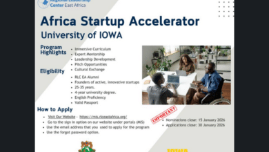 Call for Applications: 2026 Africa Startup Accelerator (ASA) Program in USA