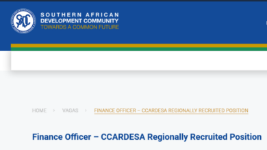 SADC is recruiting for a Finance Officer position: Apply Now