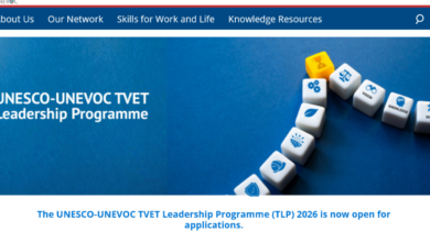 Call for Applications: The UNESCO-UNEVOC TVET Leadership Programme (TLP) 2026 is now open