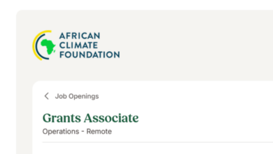 Exciting Remote Working Opportunity: Join the African Climate Foundation as a Grants Associate